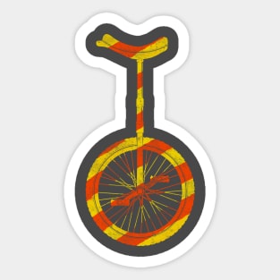 Unicycle Bike Circus Sticker